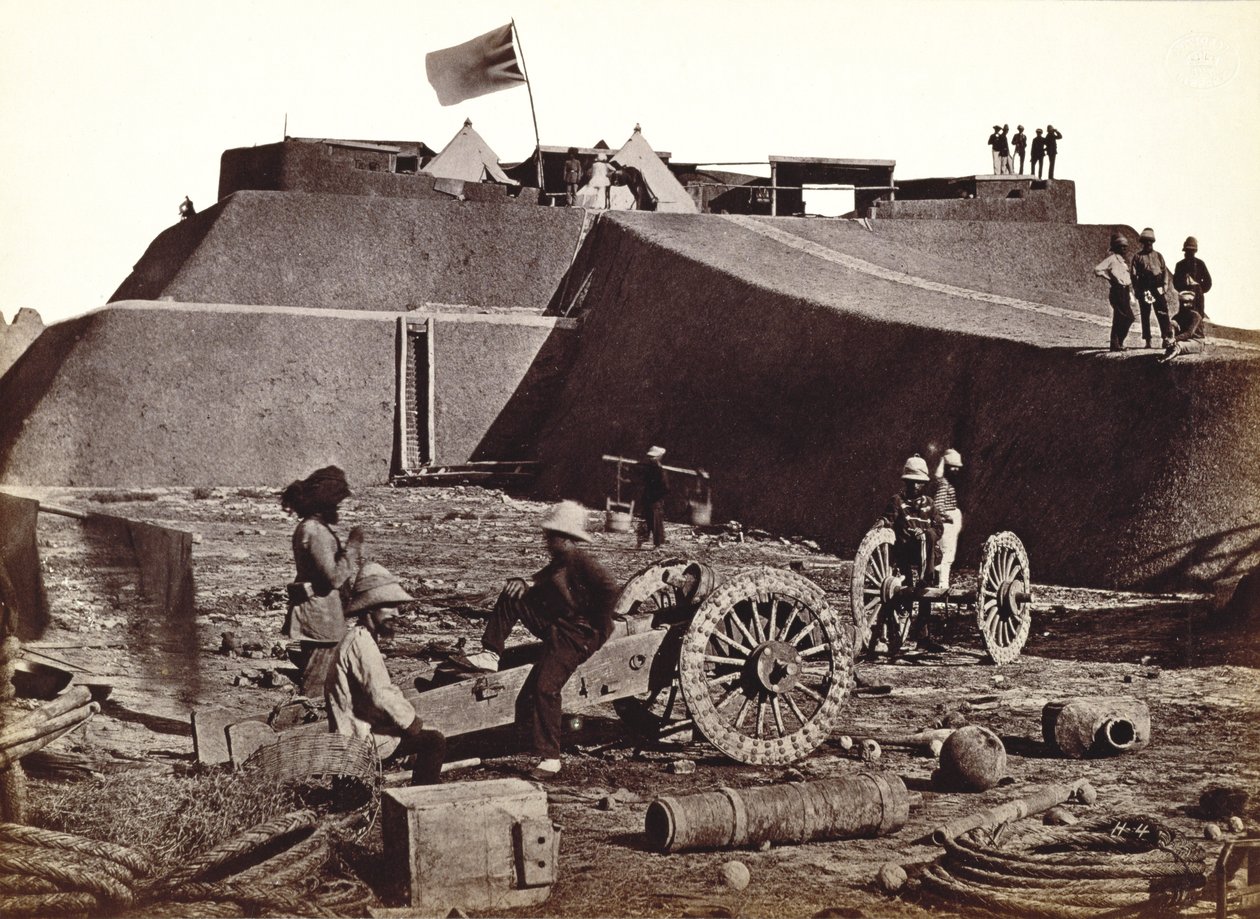 Pehlang Fort, 1860 (album sølvtryk) af English Photographer
