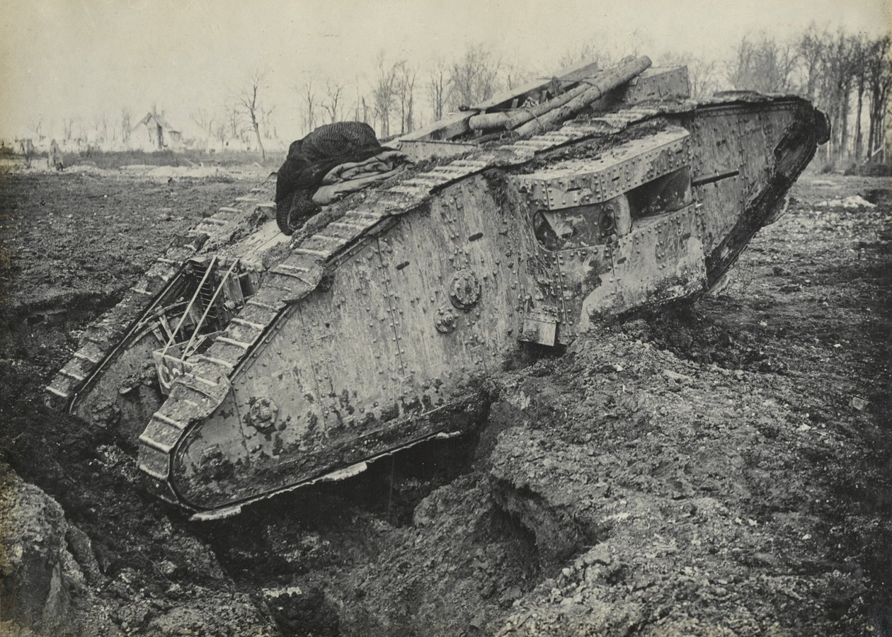 Foto af britisk kampvogn, 1918 af English Photographer
