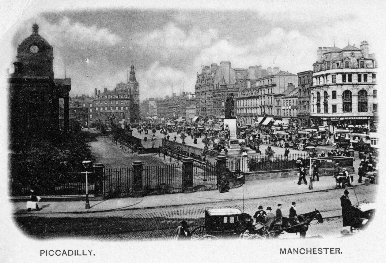 Piccadilly, Manchester af English Photographer