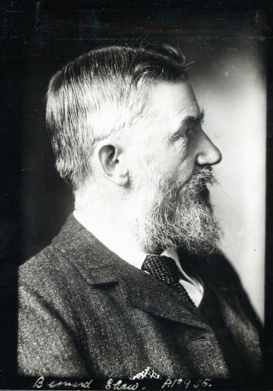 Portræt af George Bernard Shaw, 1925 af English Photographer