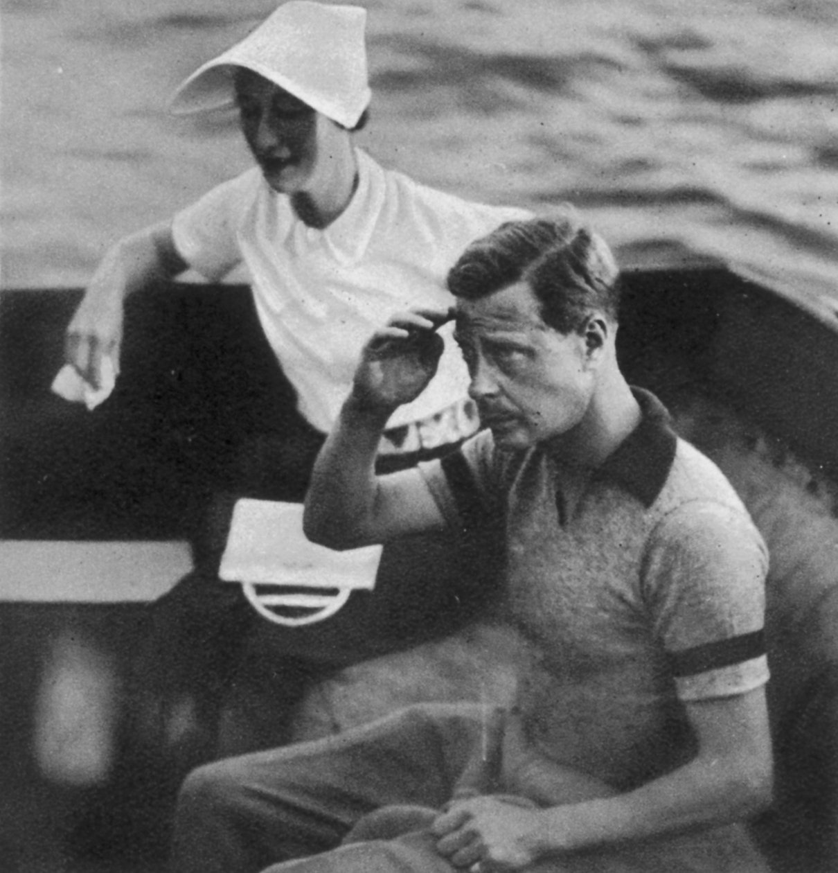 Prins Edward og Wallis Warfield Simpson under et kongeligt krydstogt, 1936 af English Photographer