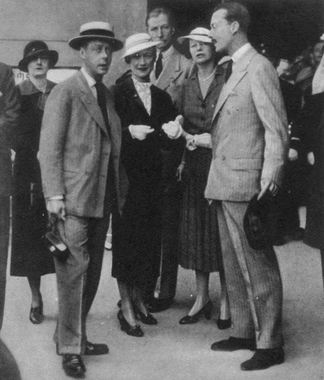 Prins Edward og Wallis Warfield Simpson på et kongeligt krydstogt, 1936 af English Photographer