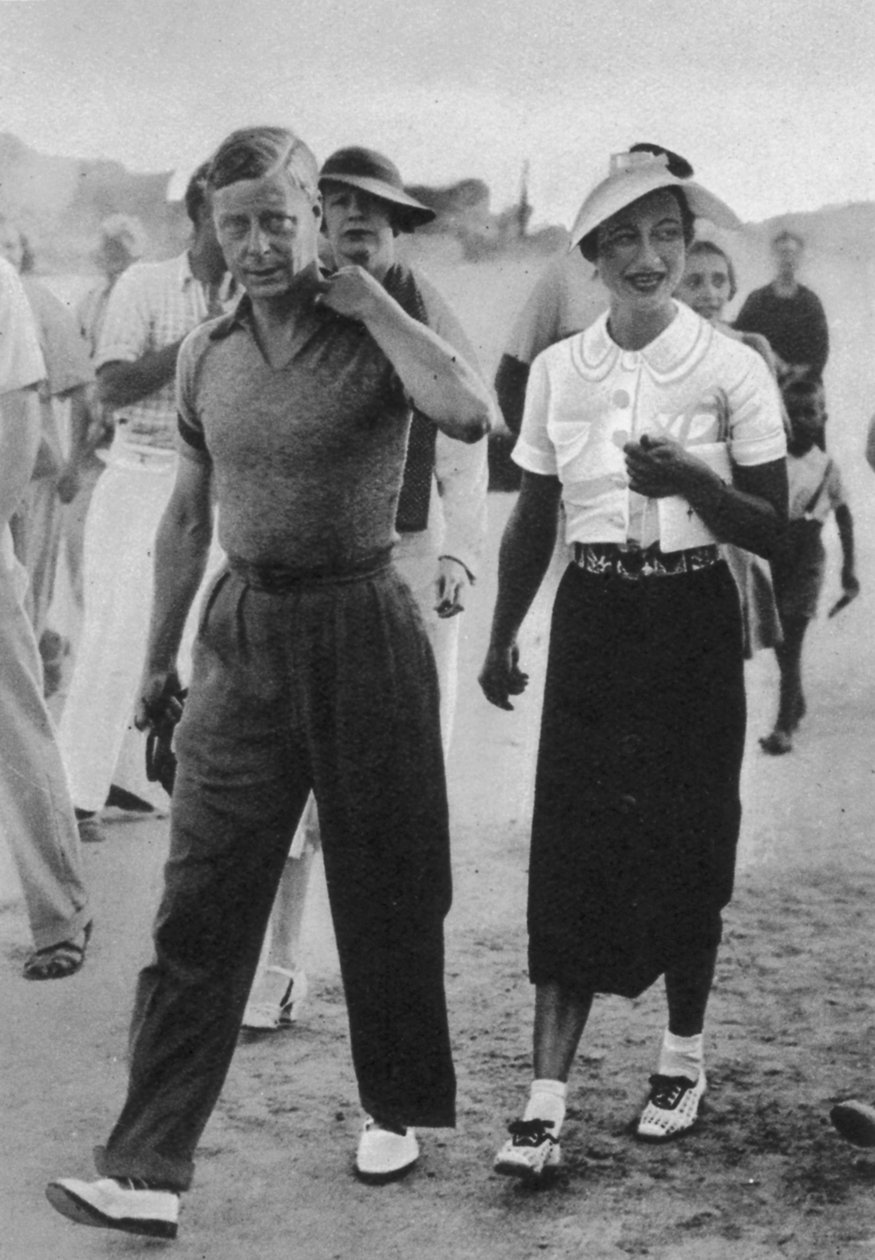 Prins Edward og Wallis Warfield Simpson, hertugen og hertuginden af Windsor, 1936 af English Photographer
