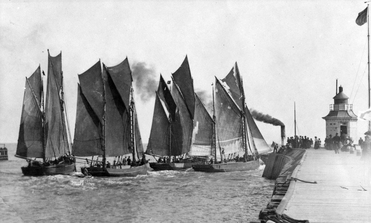 Regatta i Yarmouth af English Photographer