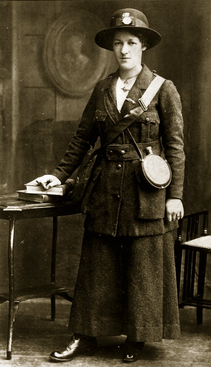 Rose McNamara i Cumann na mBan-uniform (sepia-foto) af English Photographer
