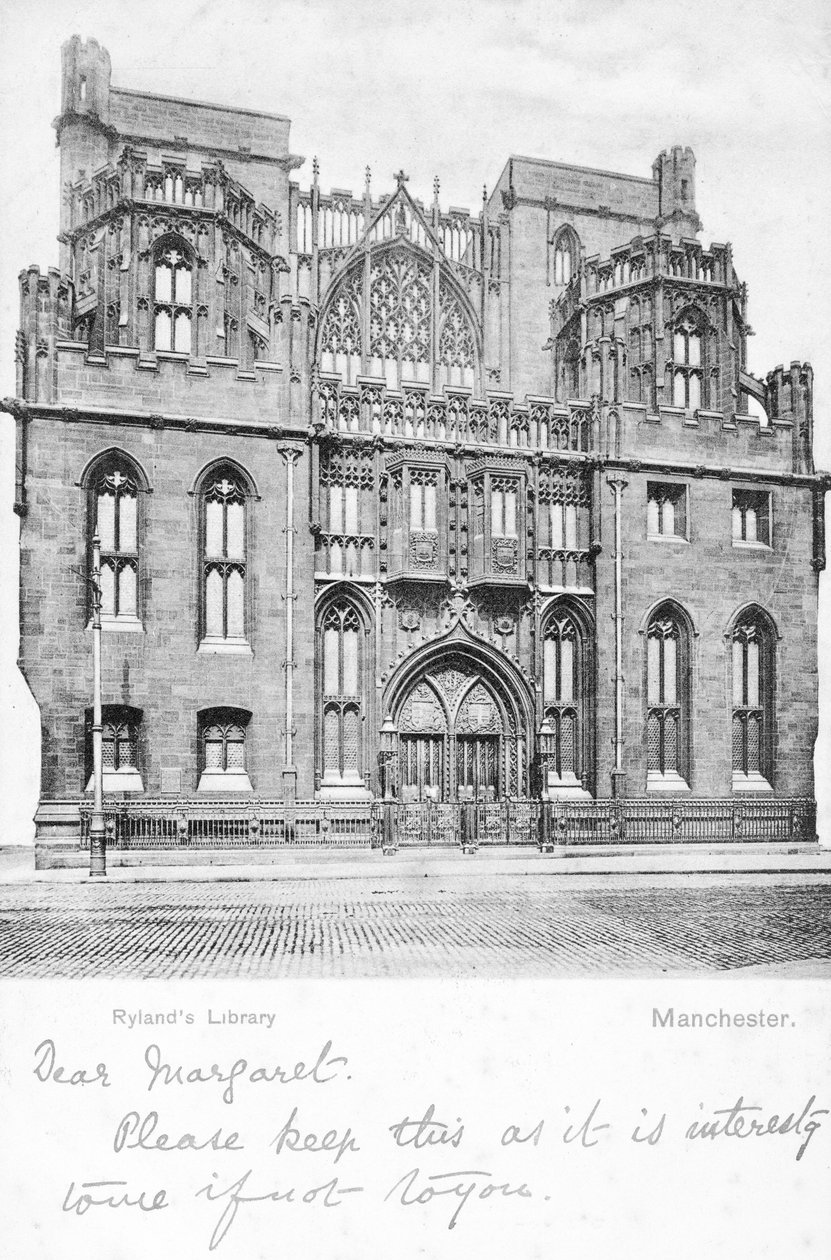 Rylands bibliotek, Manchester af English Photographer