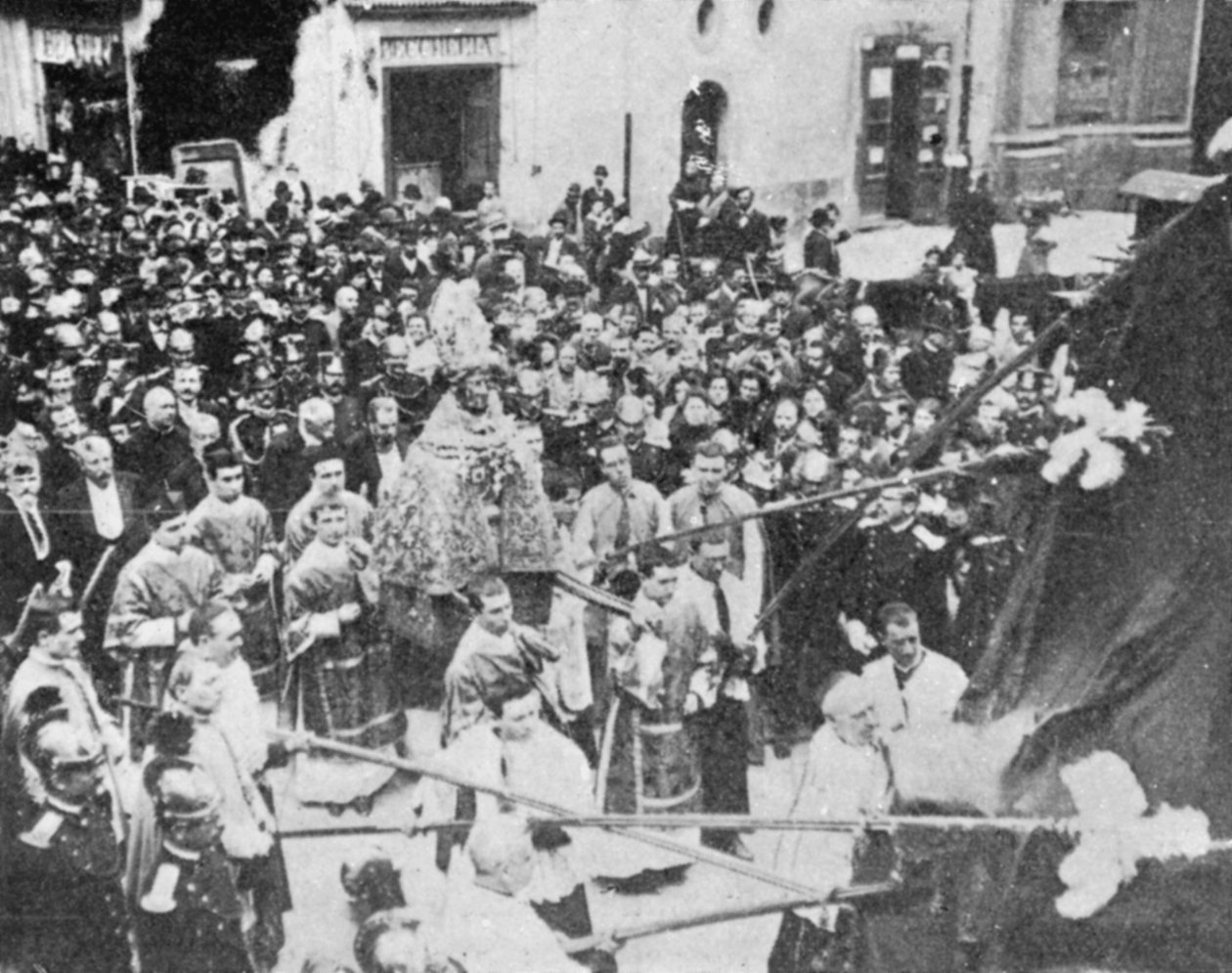 Saint January Day i Napoli, Italien, illustration fra Kongen, 25. maj 1901 af English Photographer