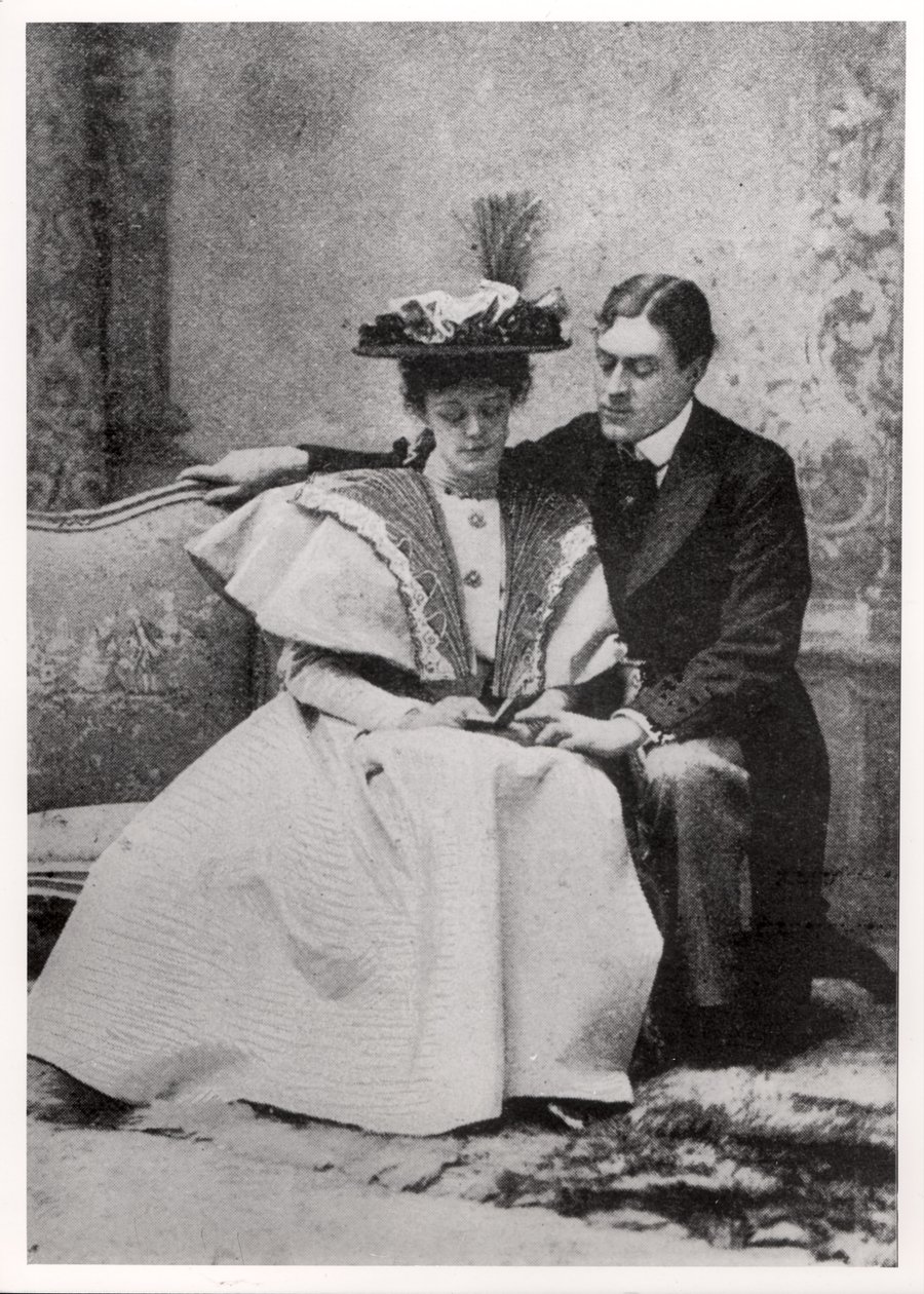 Scene fra opførelsen af The Importance of Being Earnest af Oscar Wilde (1854-1900) på St. James
