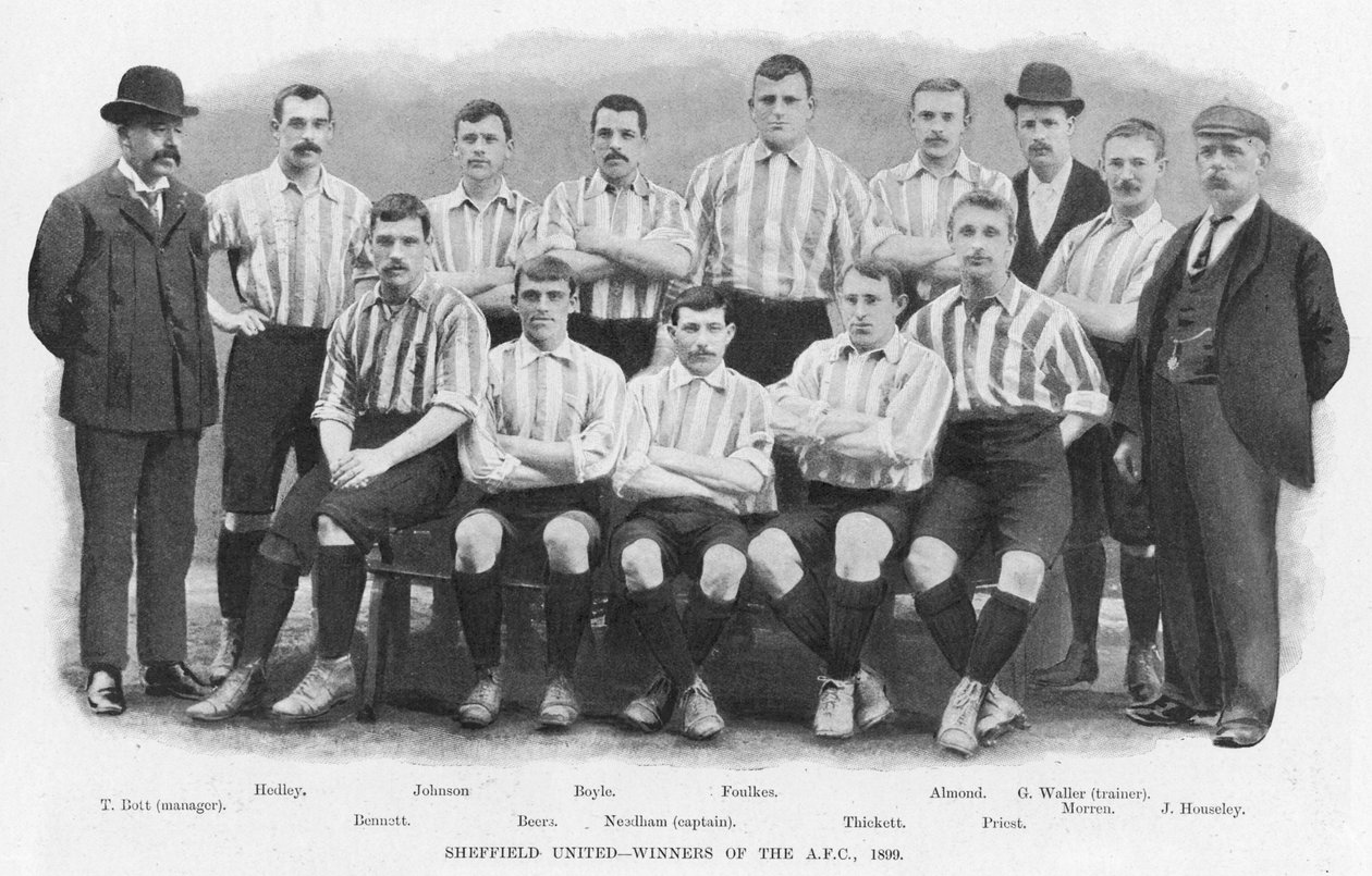 Sheffield United - Vindere af Association Football Cup, 1899 af English Photographer