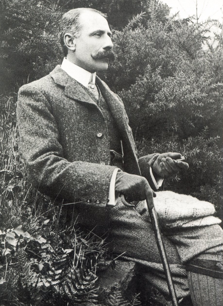 Sir Edward Elgar (1857-1934) af English Photographer
