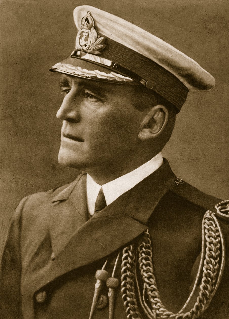 Sir Reginald Y. Tyrwhitt, 1914-19 af English Photographer