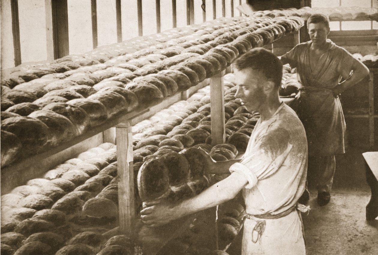 The Bakery, Eastcote, illustration fra tyske fanger i Storbritannien (fotogravure) af English Photographer