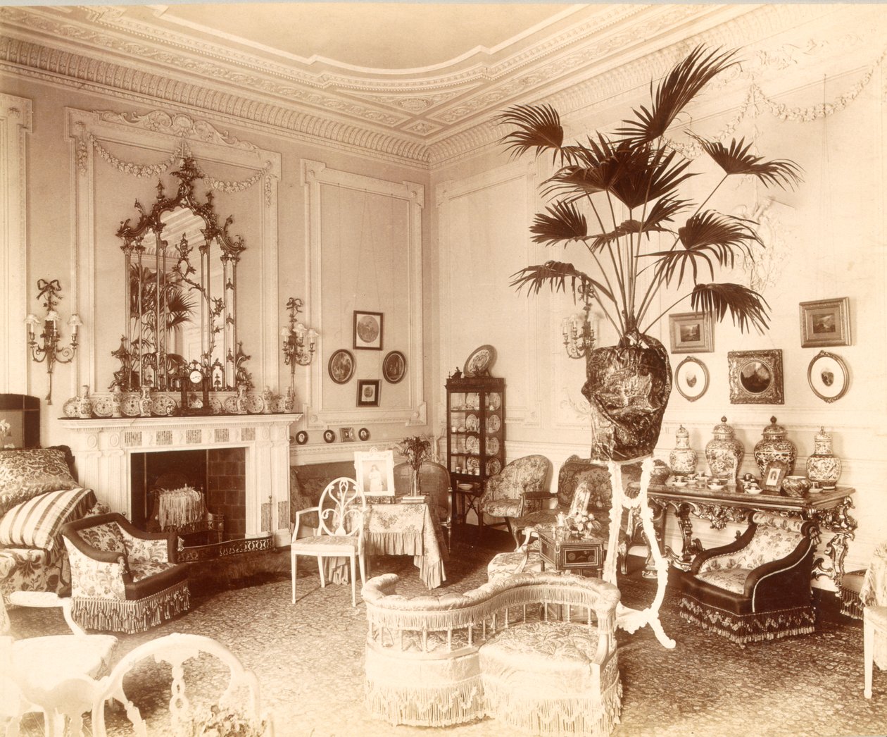 The Boudoir på 17 Grosvenor Place, London af English Photographer