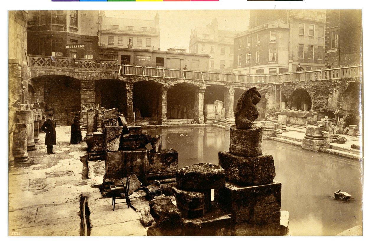Det store romerske bad, Bath af English Photographer