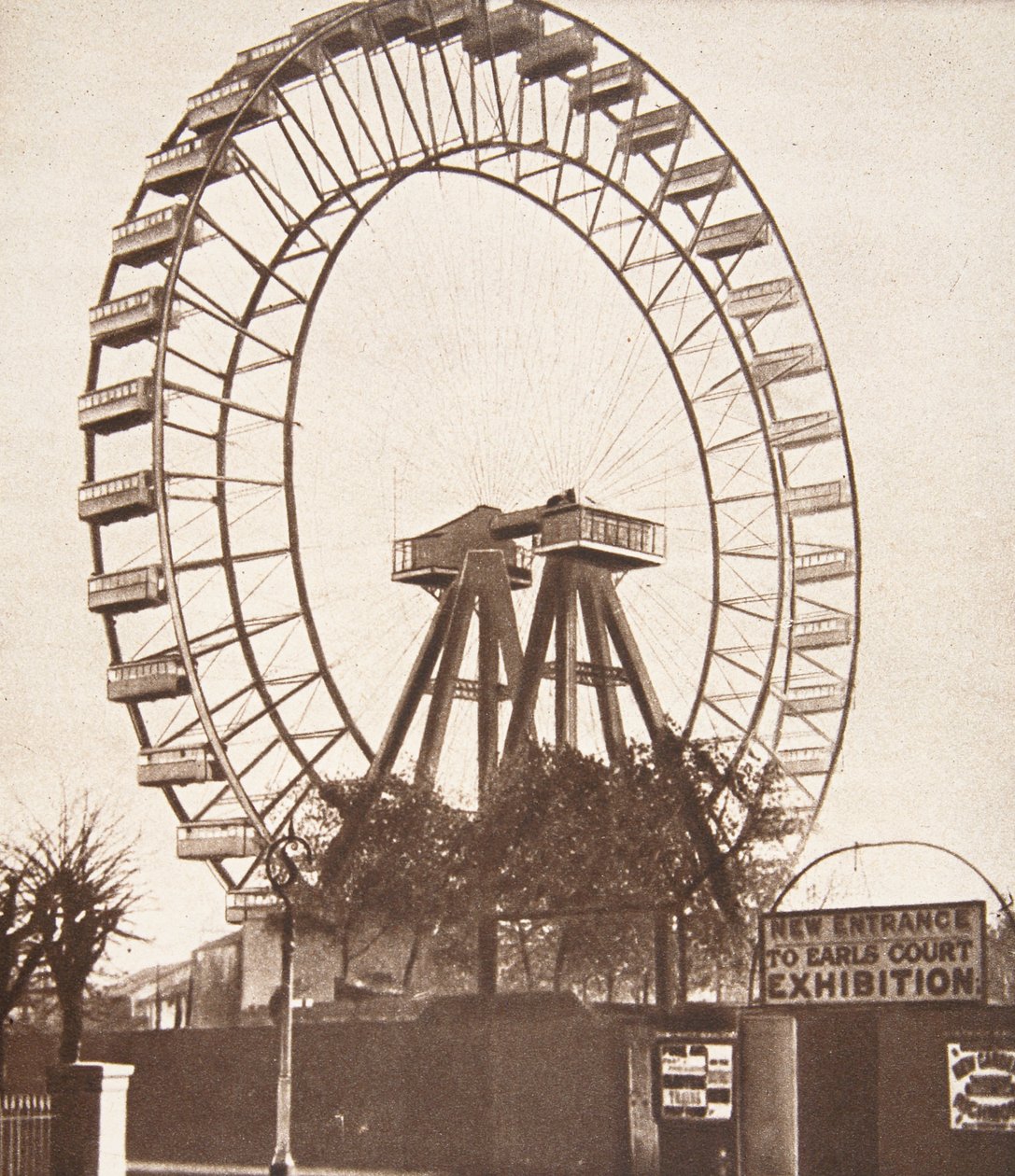The Great Wheel, Earls Court, ca. 1900 af English Photographer