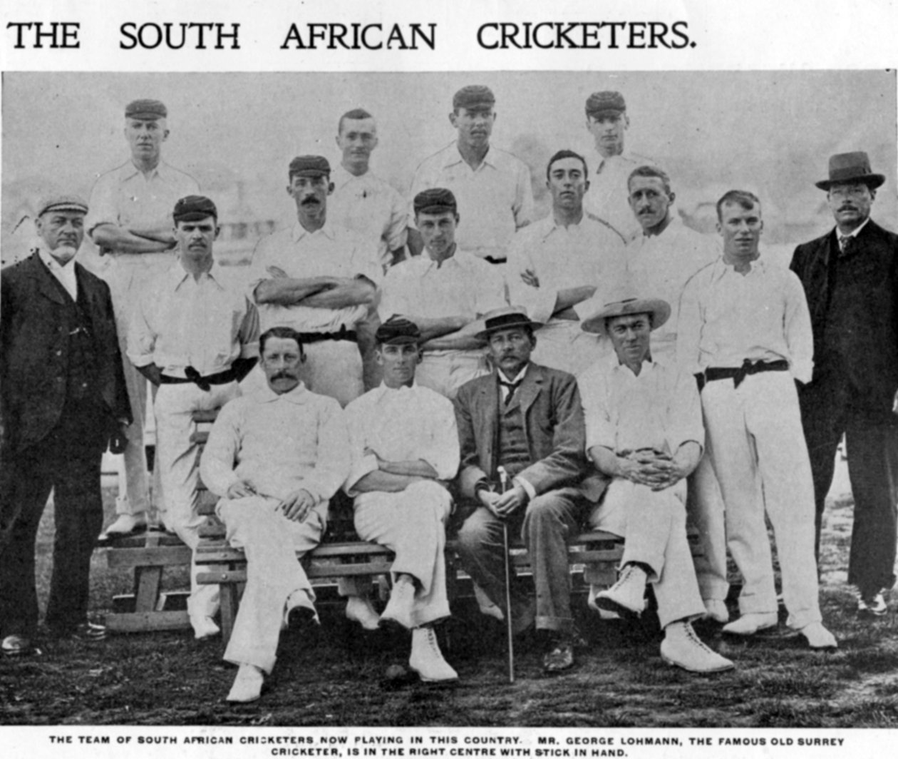 The South African Cricketers, illustration fra The King, 25. maj 1901 af English Photographer