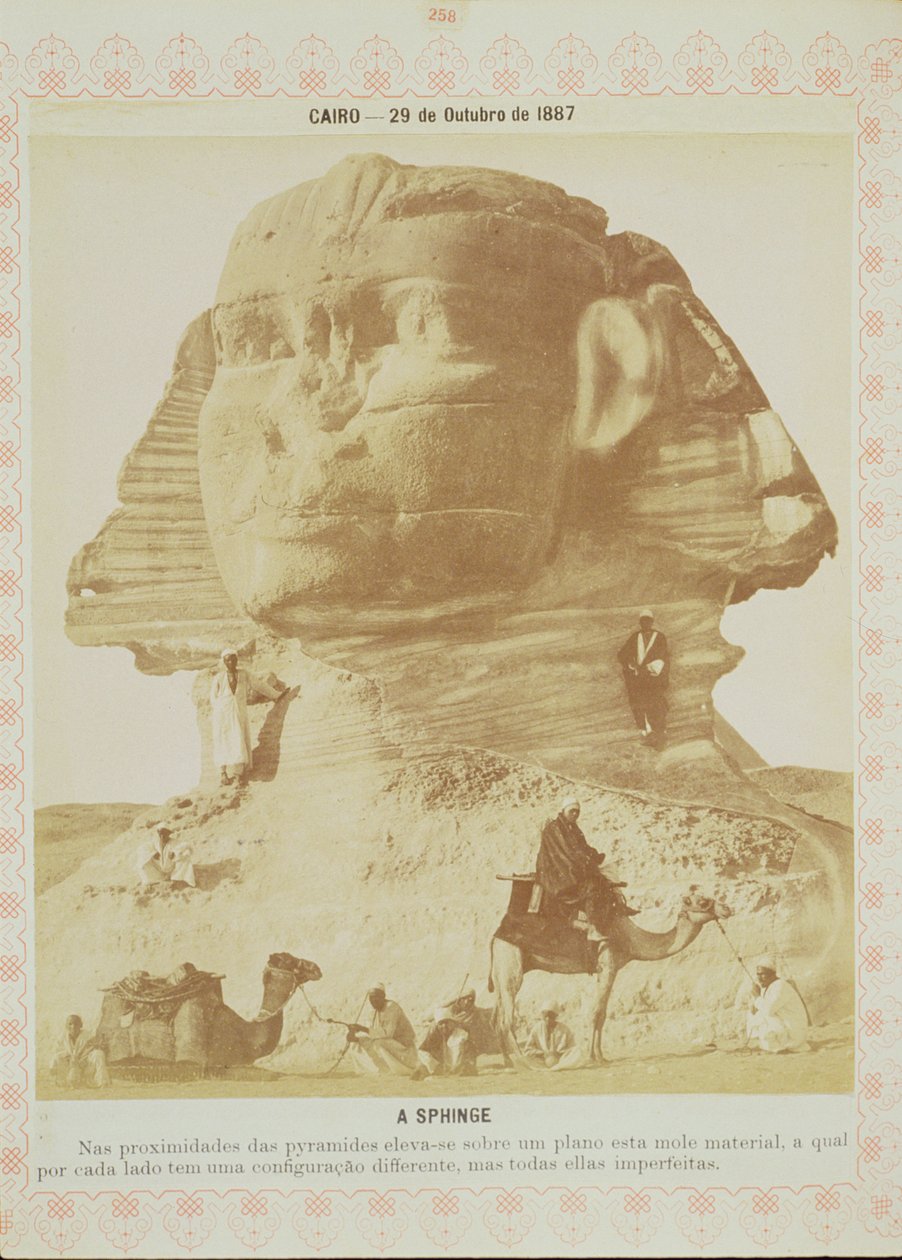 The Sphinx, Egypten, 1887 (albumin print) af English Photographer