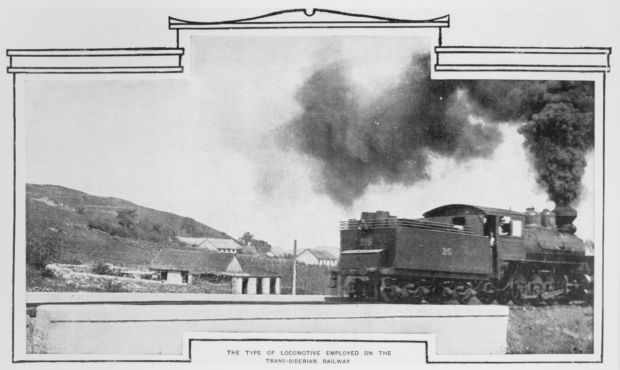 Den type lokomotiv, der anvendes på den transsibiriske jernbane, fra The Sphere, 15. august 1903 af English Photographer