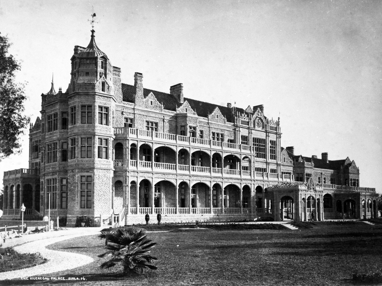 Viceregalpaladset, Simla, ca. 1890 af English Photographer
