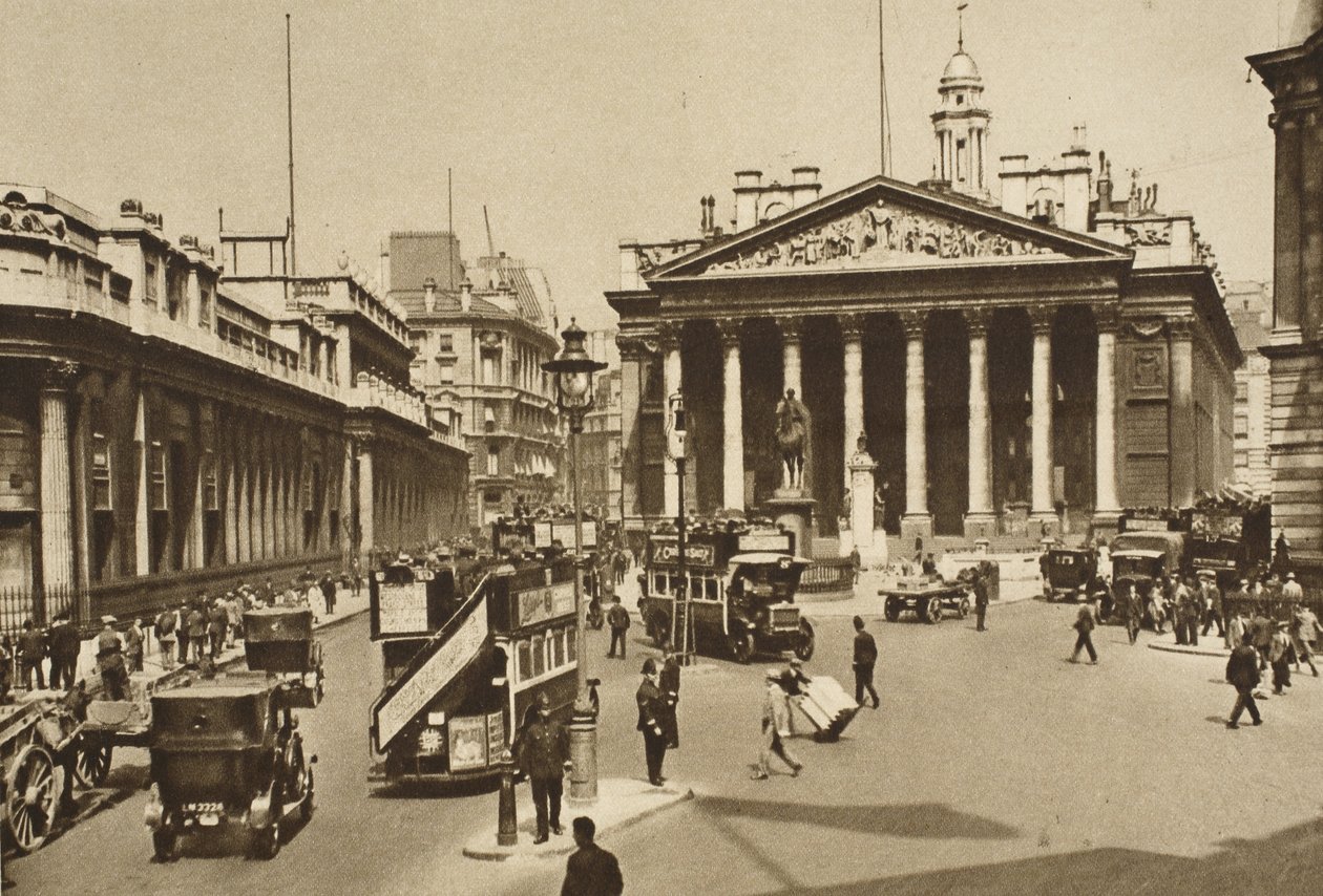 Den travleste del af Square Mile (sepia-billede) af English Photographer