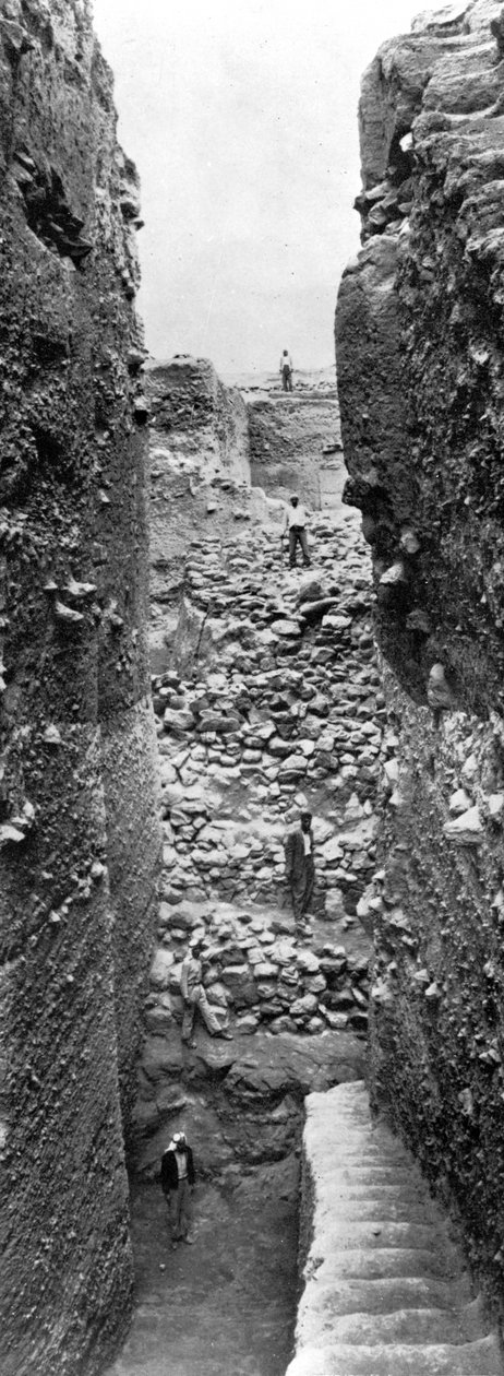 Forsvaret af Jeriko i den præ-keramiske neolitikum A-periode, ca. 1930-6 af English Photographer