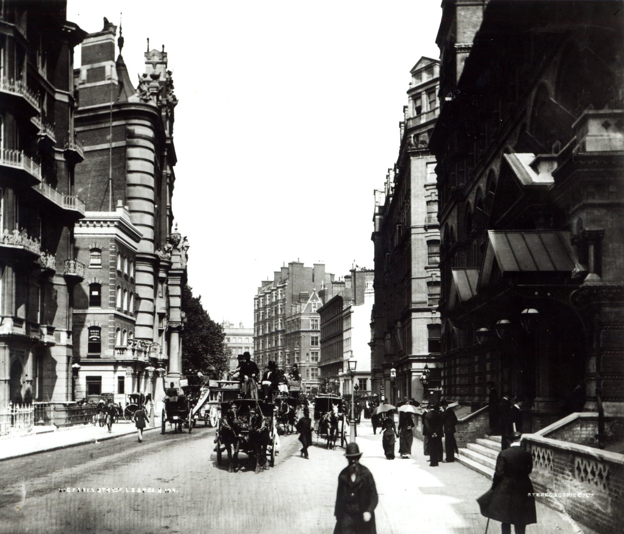 Victoria Street, London, ca. 1890 af English Photographer
