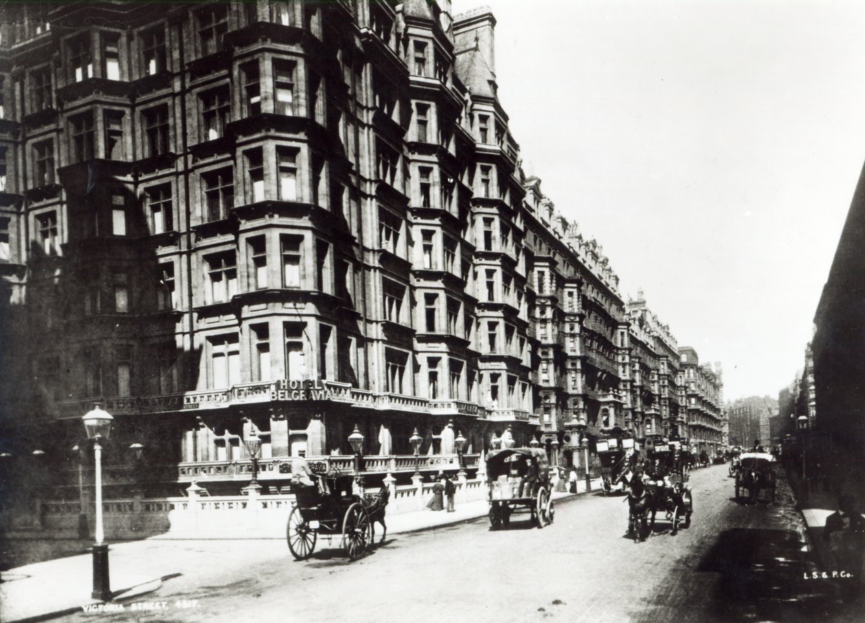 Victoria Street, London ca. 1900 af English Photographer