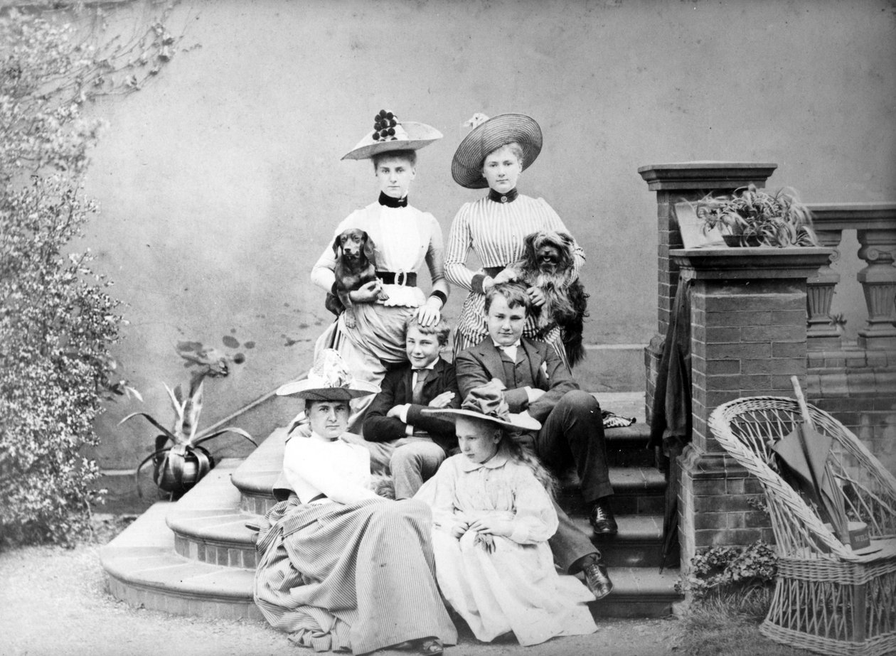 Victoriansk gruppeportræt, ca. 1890 af English Photographer