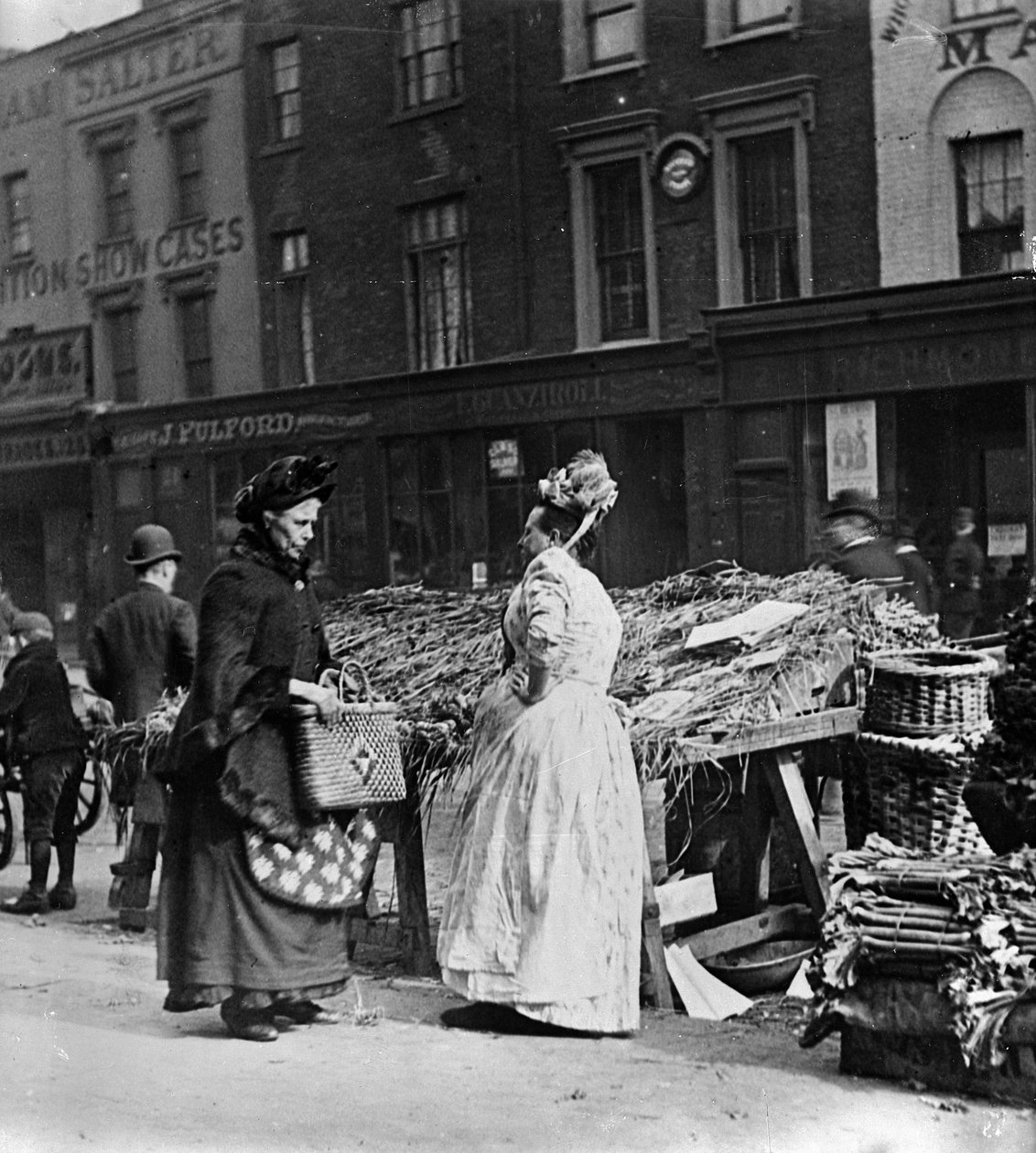 Victoriansk markedsscene af English Photographer