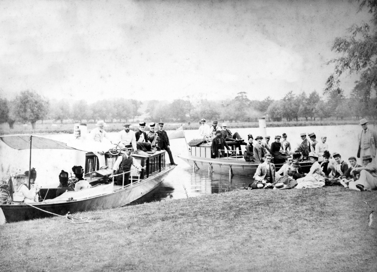 Victorian River Steamer Excursion, ca. 1890 af English Photographer