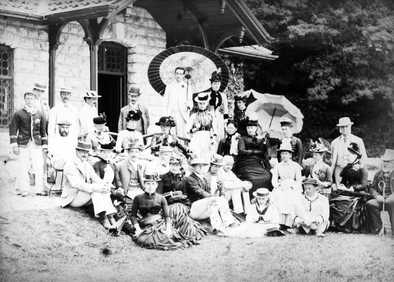 Victorian Summer Outing Group, ca. 1890 af English Photographer