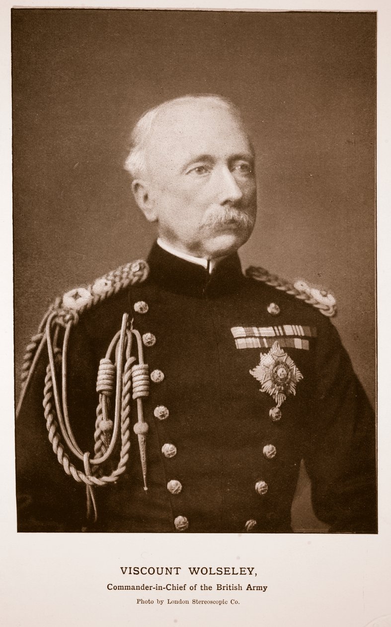 Viscount Wolseley, fotografi tilskrevet London Stereoscopic Co. (sepiafoto) af English Photographer