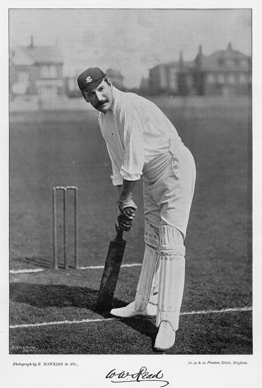 W.W. Læs, fra Famous Cricketers and Cricket Grounds, udgivet af Hudson og Kearns, 1895 af English Photographer