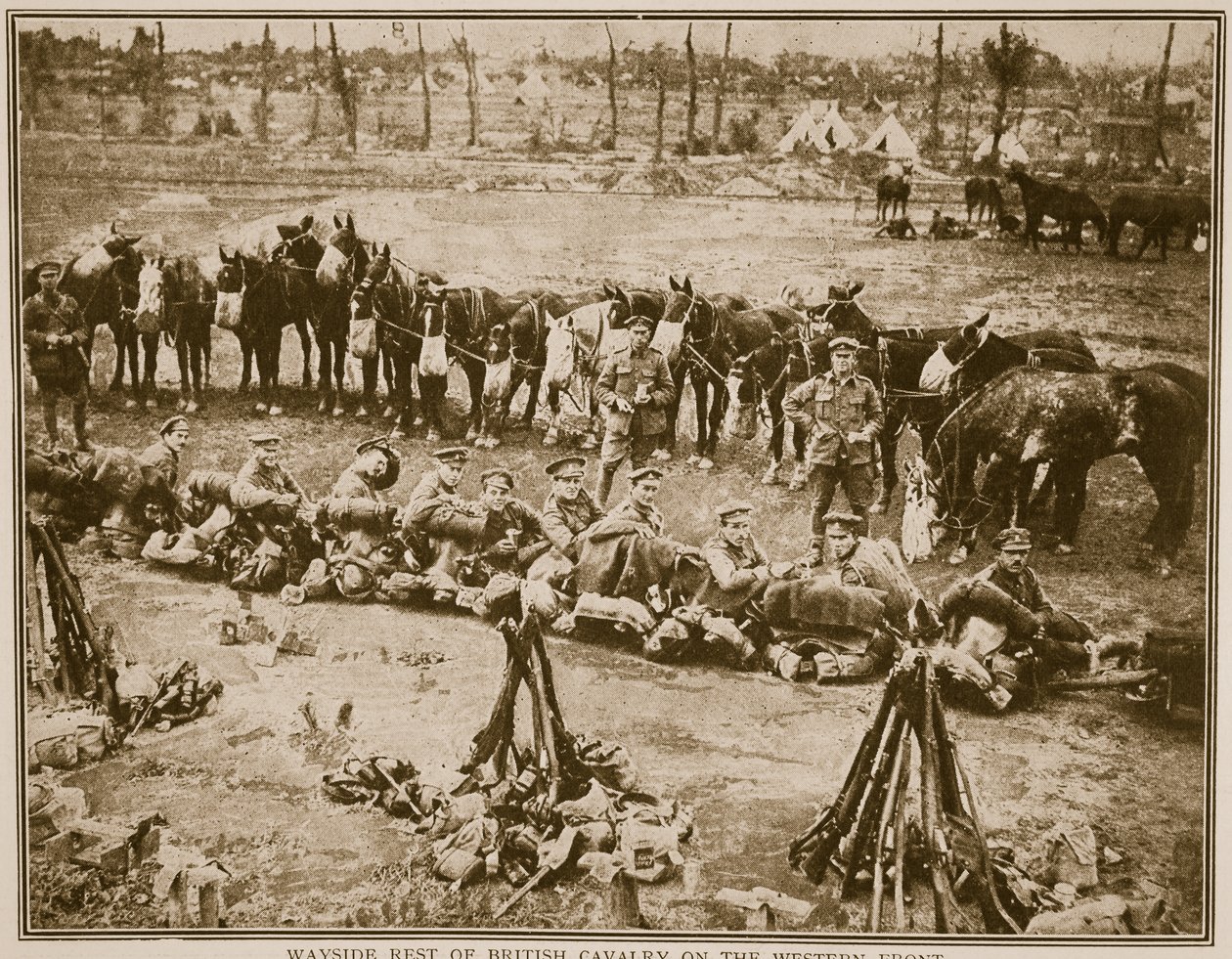 Resten af britisk kavaleri på vestfronten, 1914-19 af English Photographer