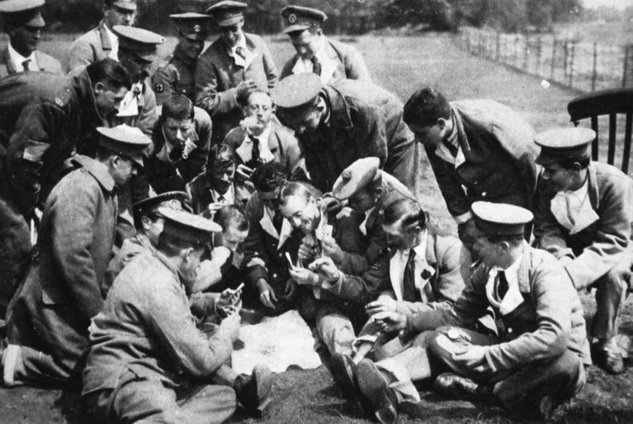 Såret på vestfronten: galante sydafrikanere på hospital i England, fra The Illustrated War News, 26. juli 1916 af English Photographer