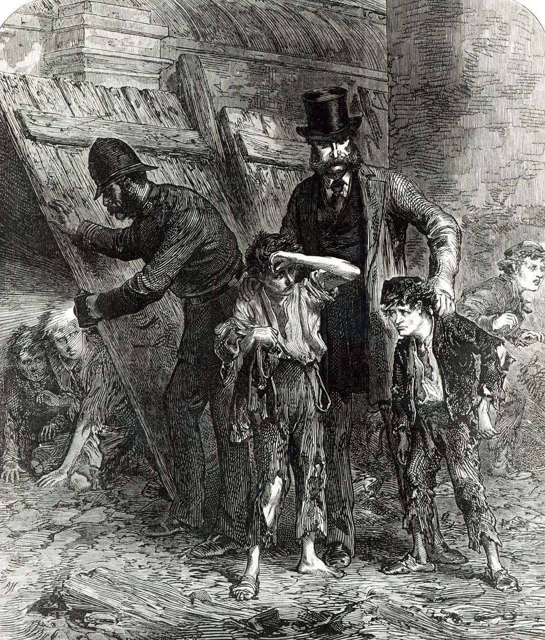A London School-Board Capture, kl. 02.40, fra The Illustrated London News