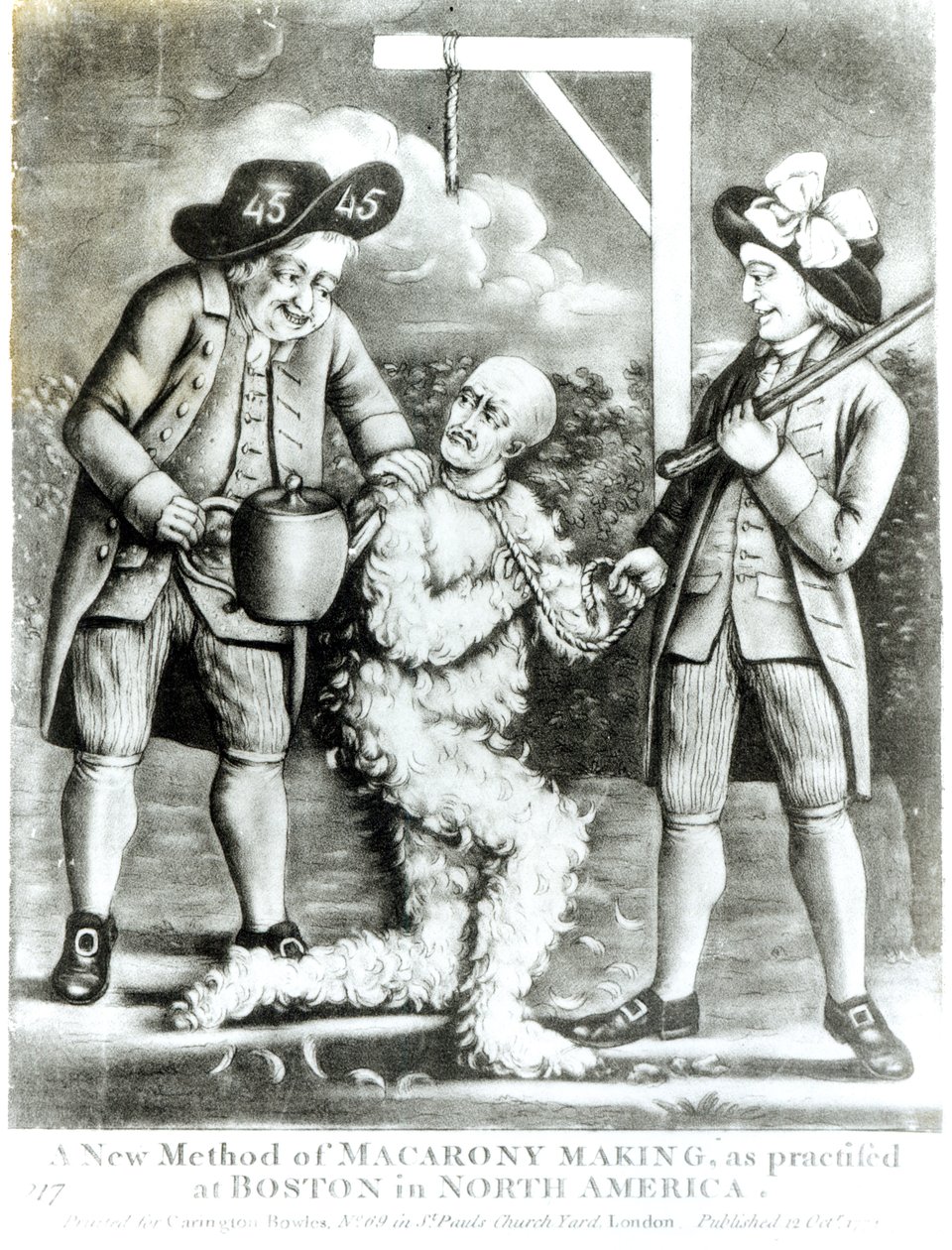 En ny metode til fremstilling af makaroni som praktiseret i Boston i Nordamerika, 12. oktober 1774 af English School