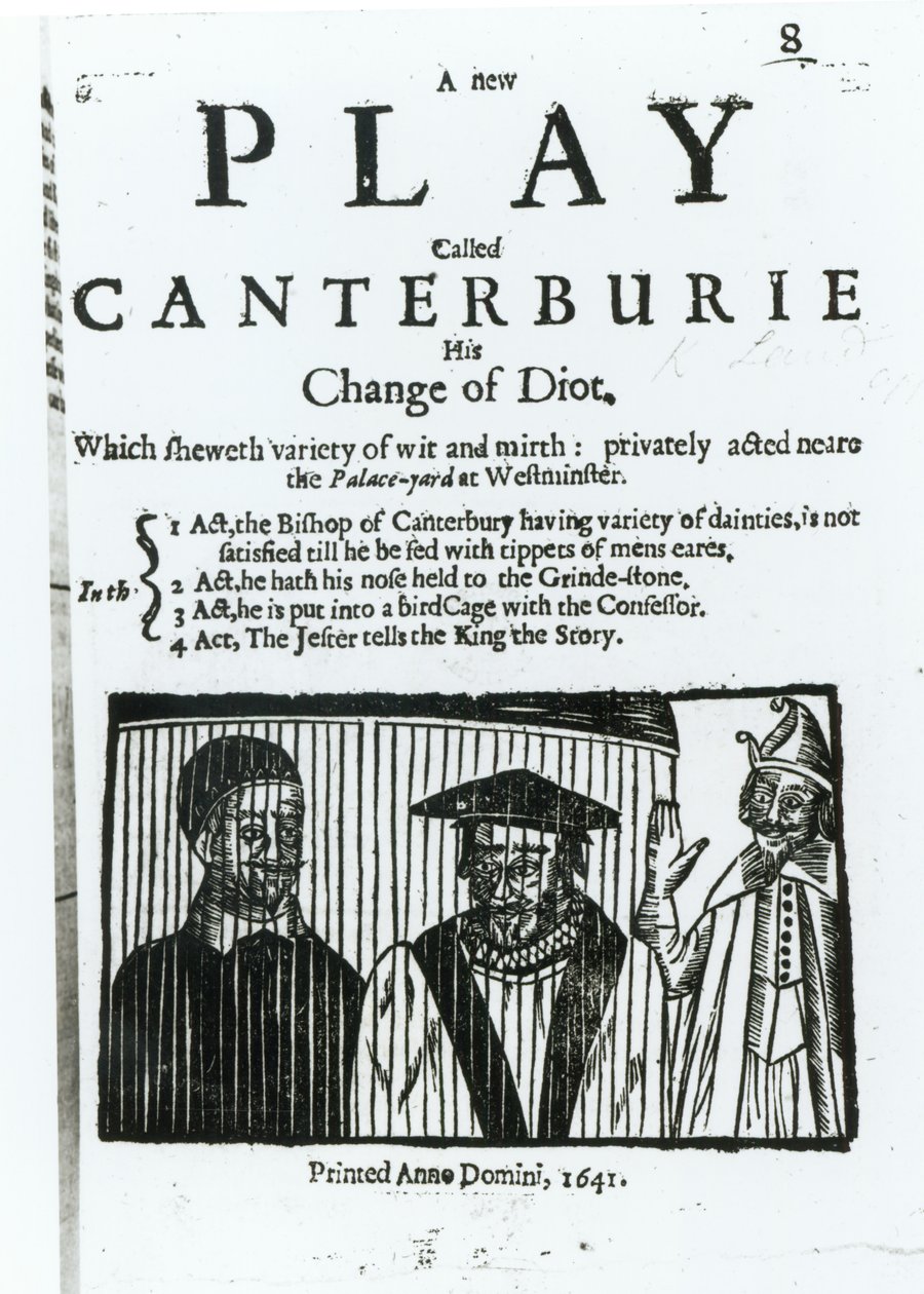 Et nyt teaterstykke kaldet Canterburie, 1641 af English School