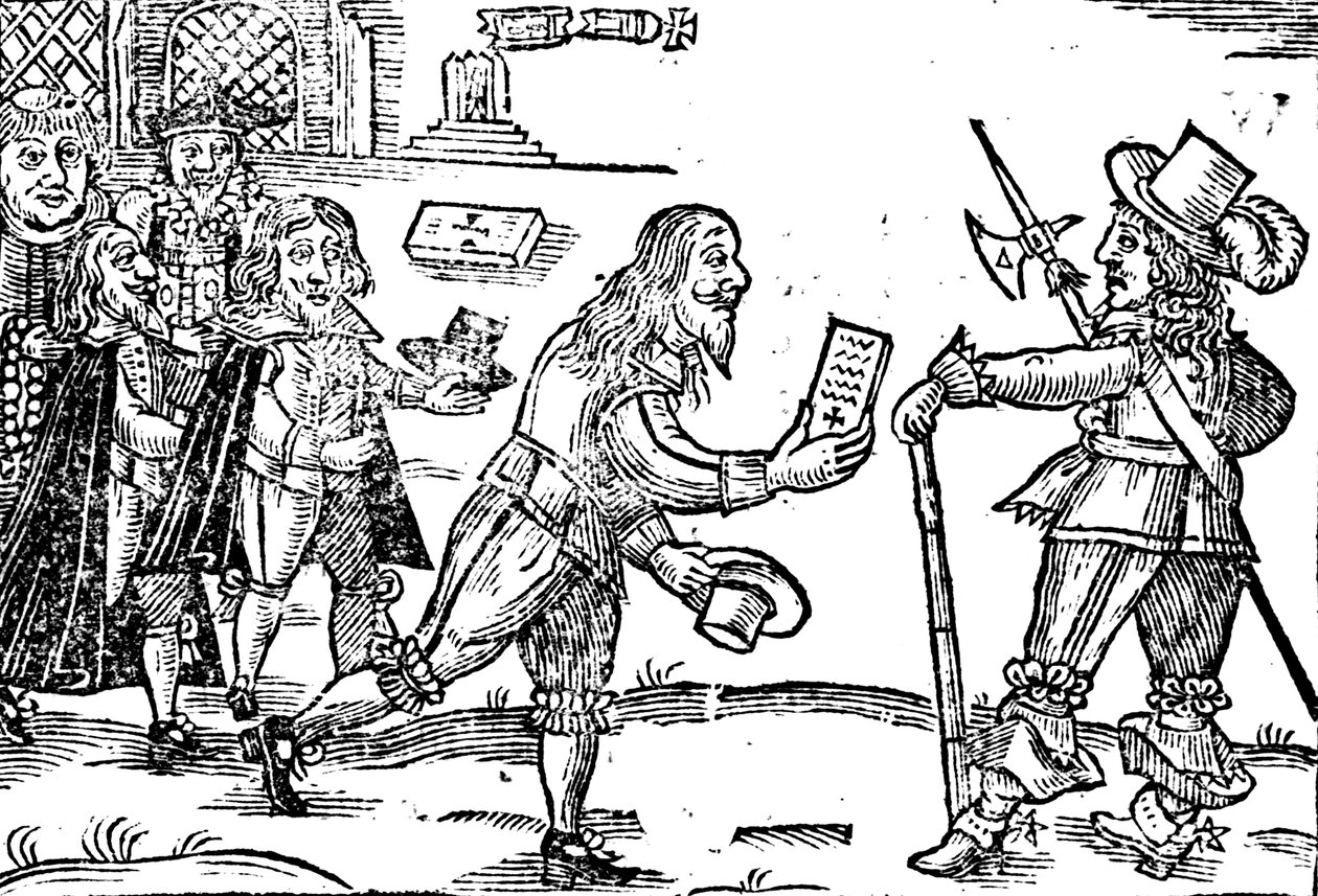 En skotte, der anmoder om Charles I (1600-49) af English School