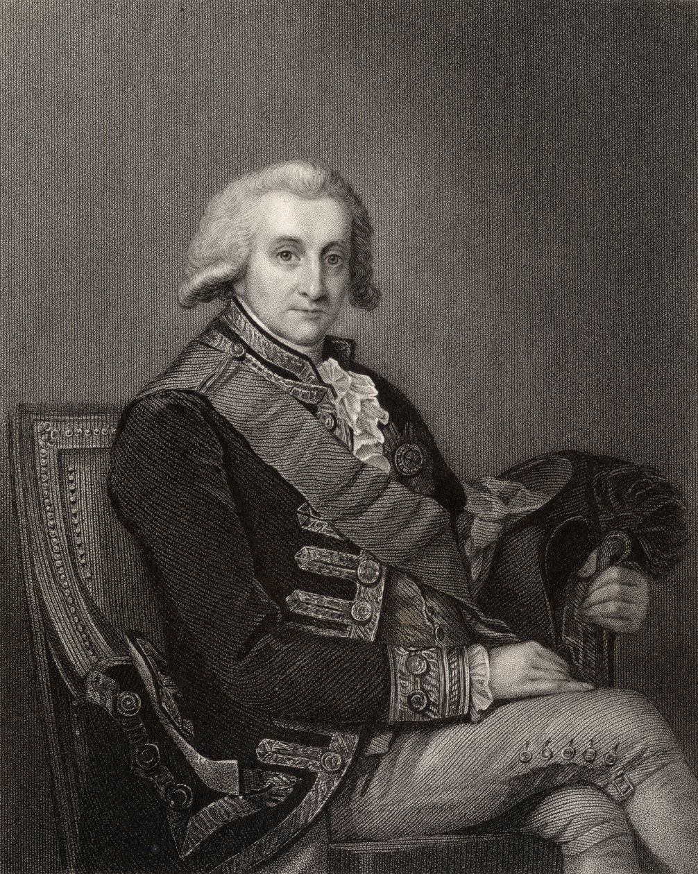 Admiral George Brydges Rodney, graveret af J. Cochran, fra 