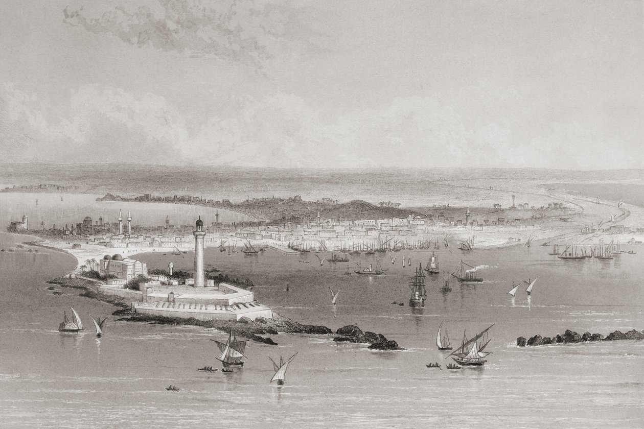 Alexandria, Egypten, 1883 af English School