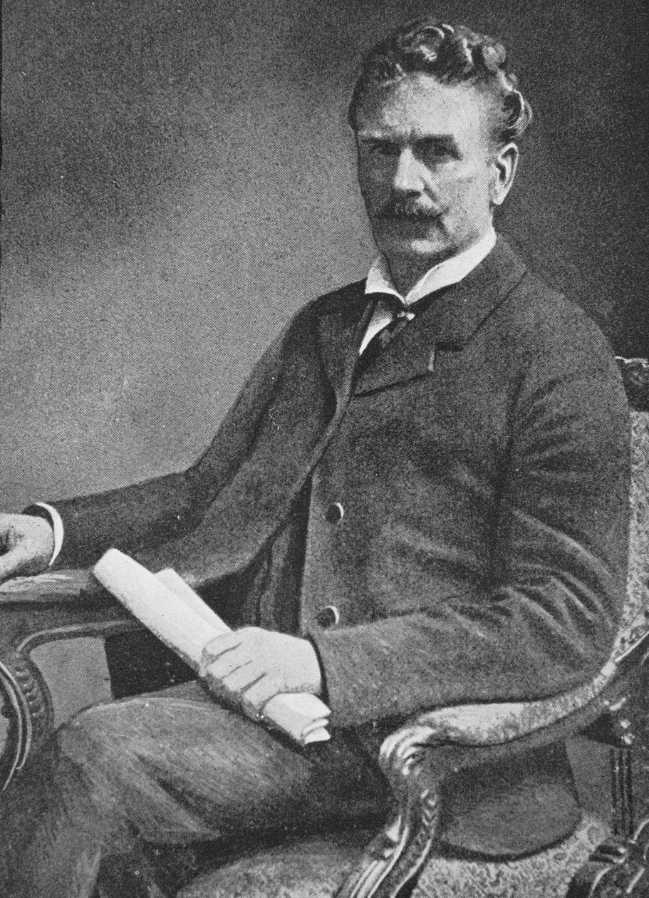 Ambrose Gwinnett Bierce (1842-c.1914) (fotogravure) af English School