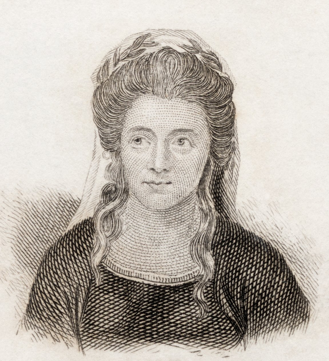 Anna Seward, 1825 af English School