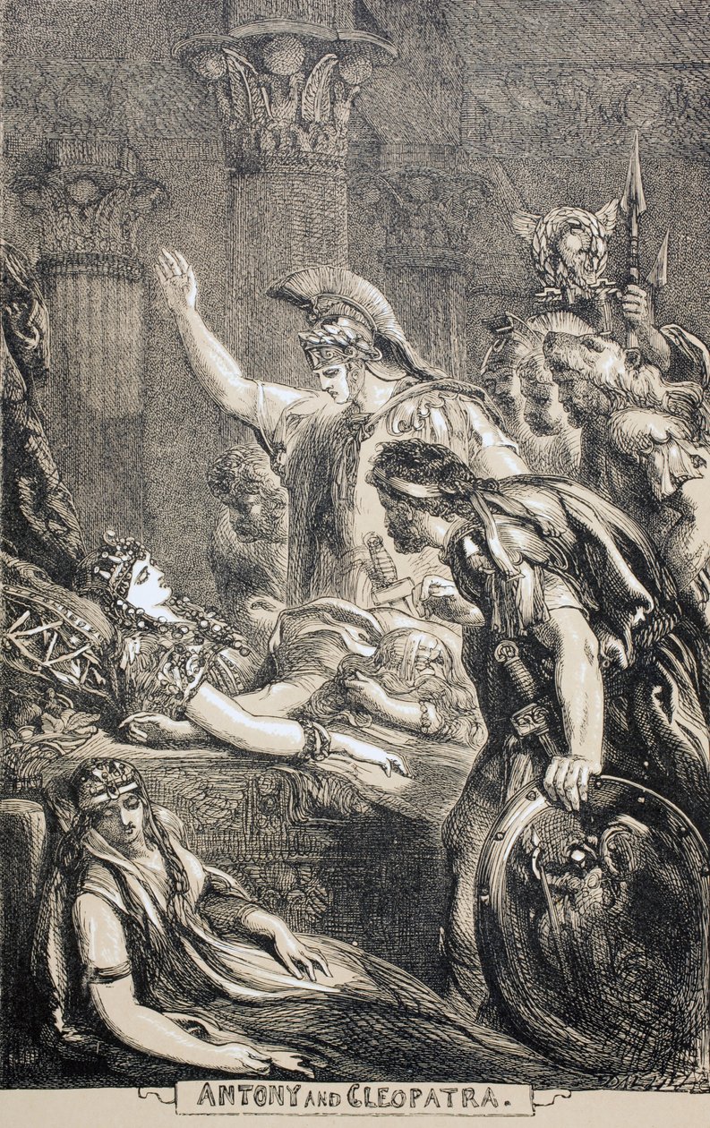 Antonius og Kleopatra, 1890 af English School