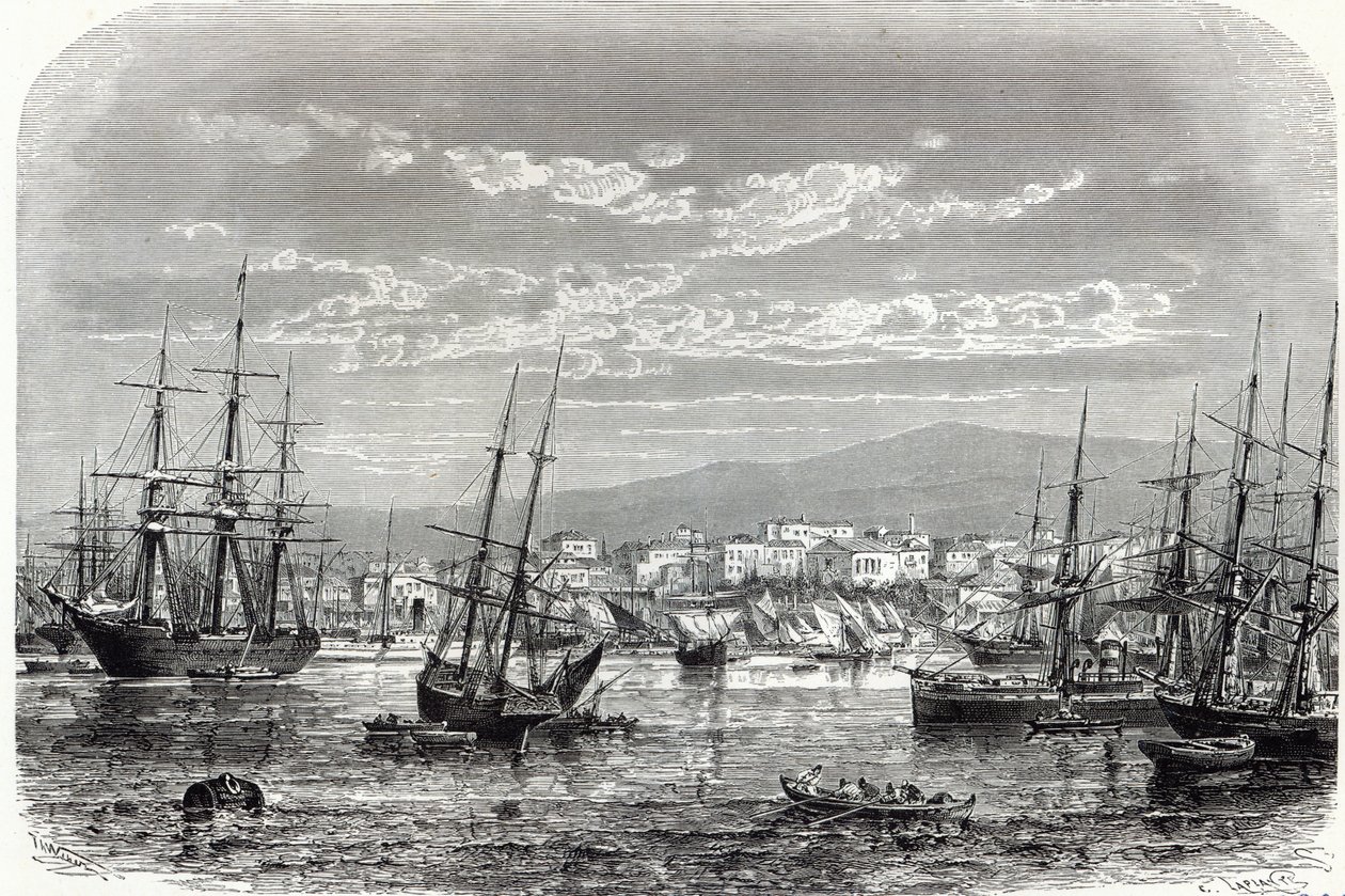 Athen: generel udsigt over Piræus, fra 