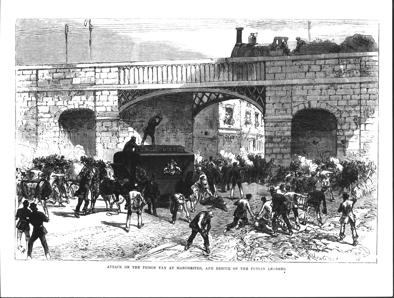 Angreb på fængselsvognen i Manchester og redningen af de feniske ledere Allan, Larkin og O