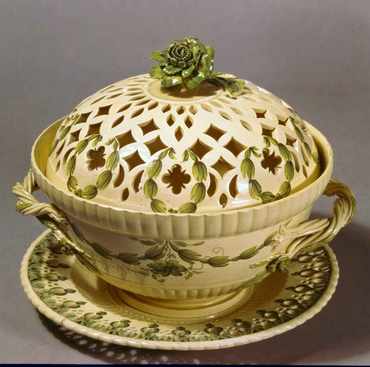 Skål, Leeds, ca. 1770 (flødevare) af English School