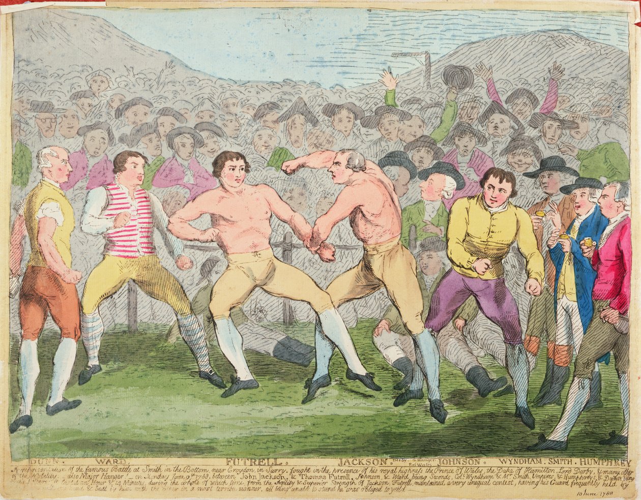 Boksekamp, 10 juni 1788 af English School