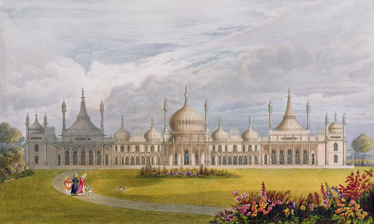 Brighton Royal Pavilion, 1800-tallet af English School
