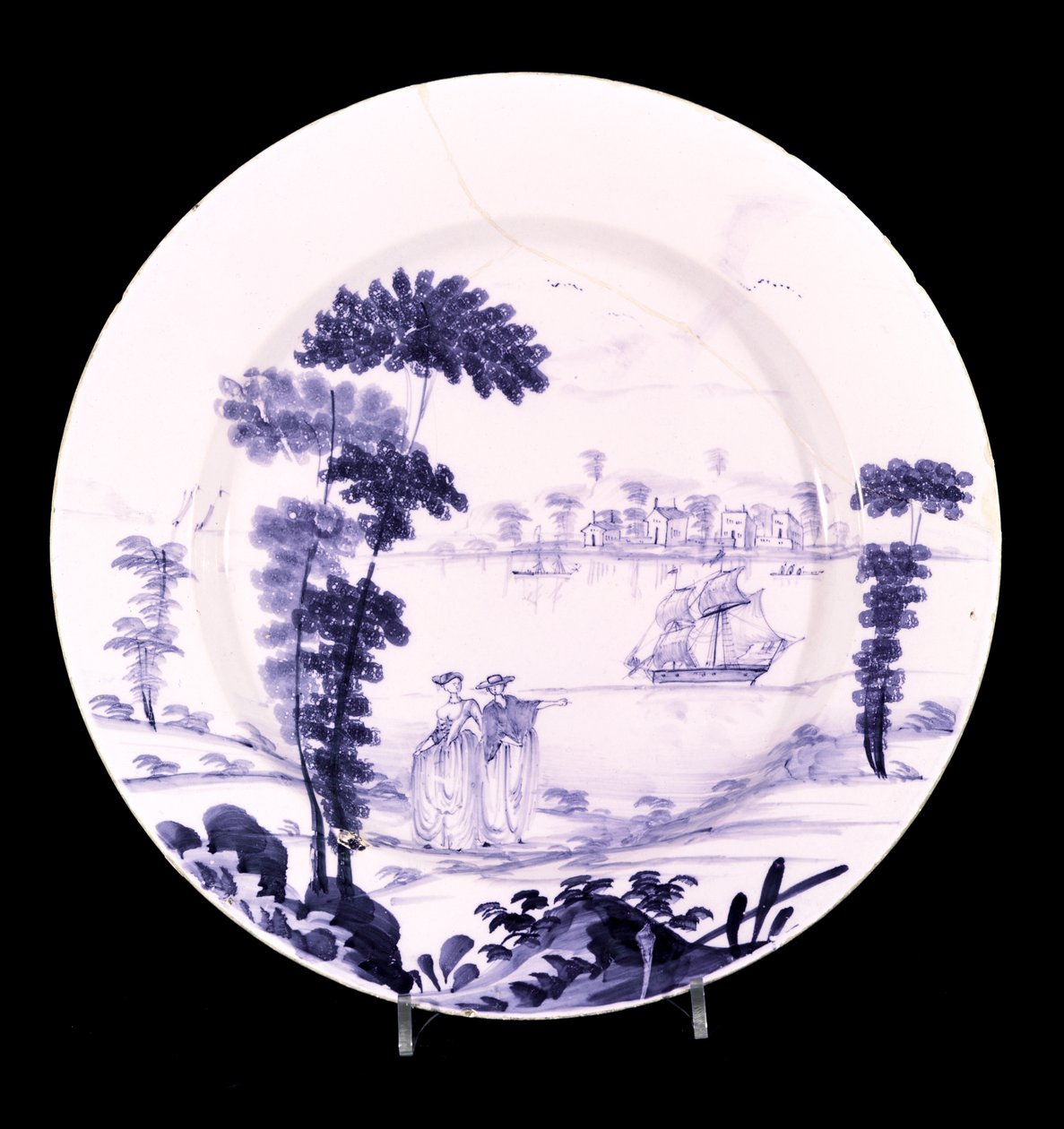 Bristol delftware fad (keramik) af English School